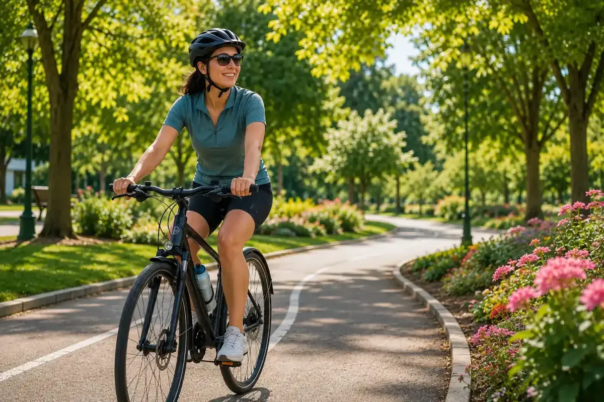 Enjoying a Comfortable Bicycle Ride in the Park