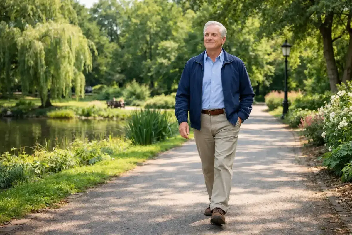 Walking helps improve balance and coordination