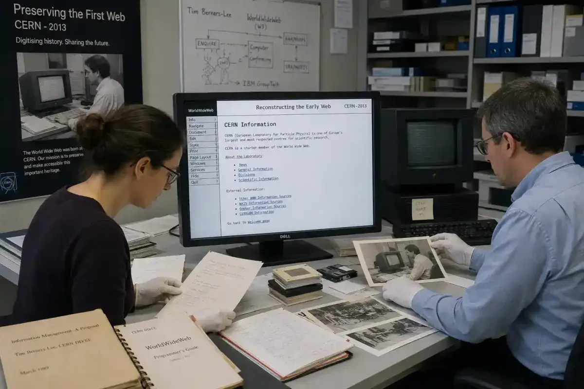 CERN restoration project preserving the first website
