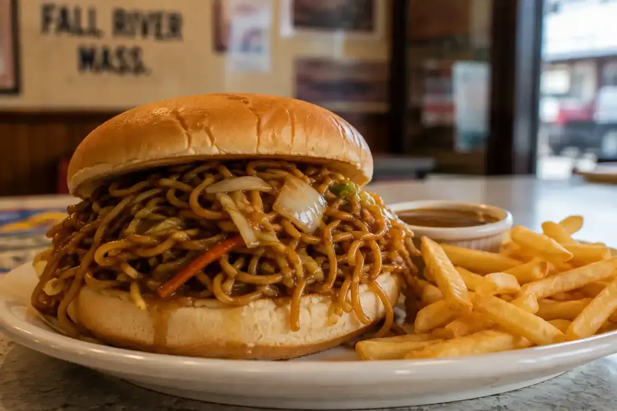 Fall River Massachusetts Chow Mein Sandwich