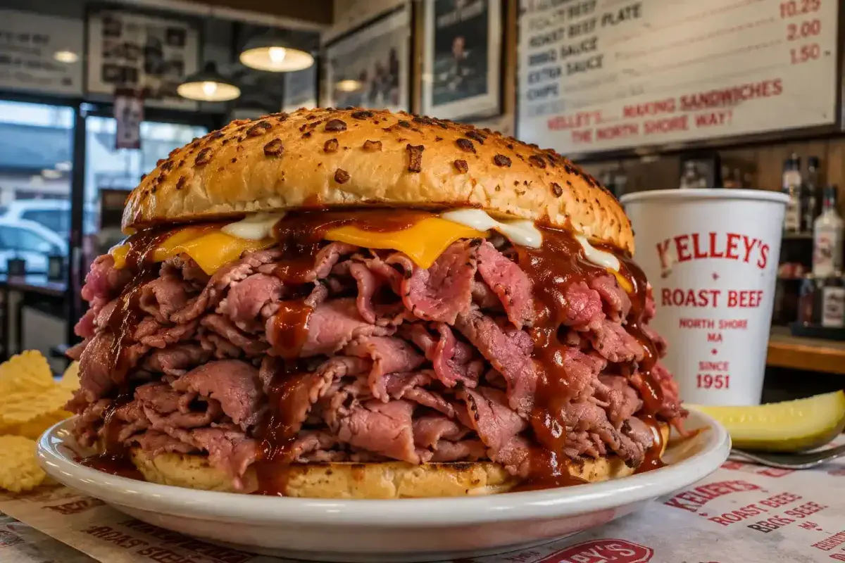 Massachusetts North Shore Roast Beef Three Way Sandwich