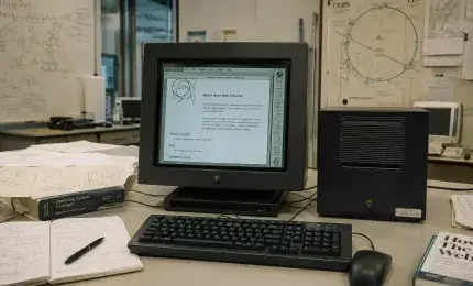 The NeXT computer that hosted the first website at CERN