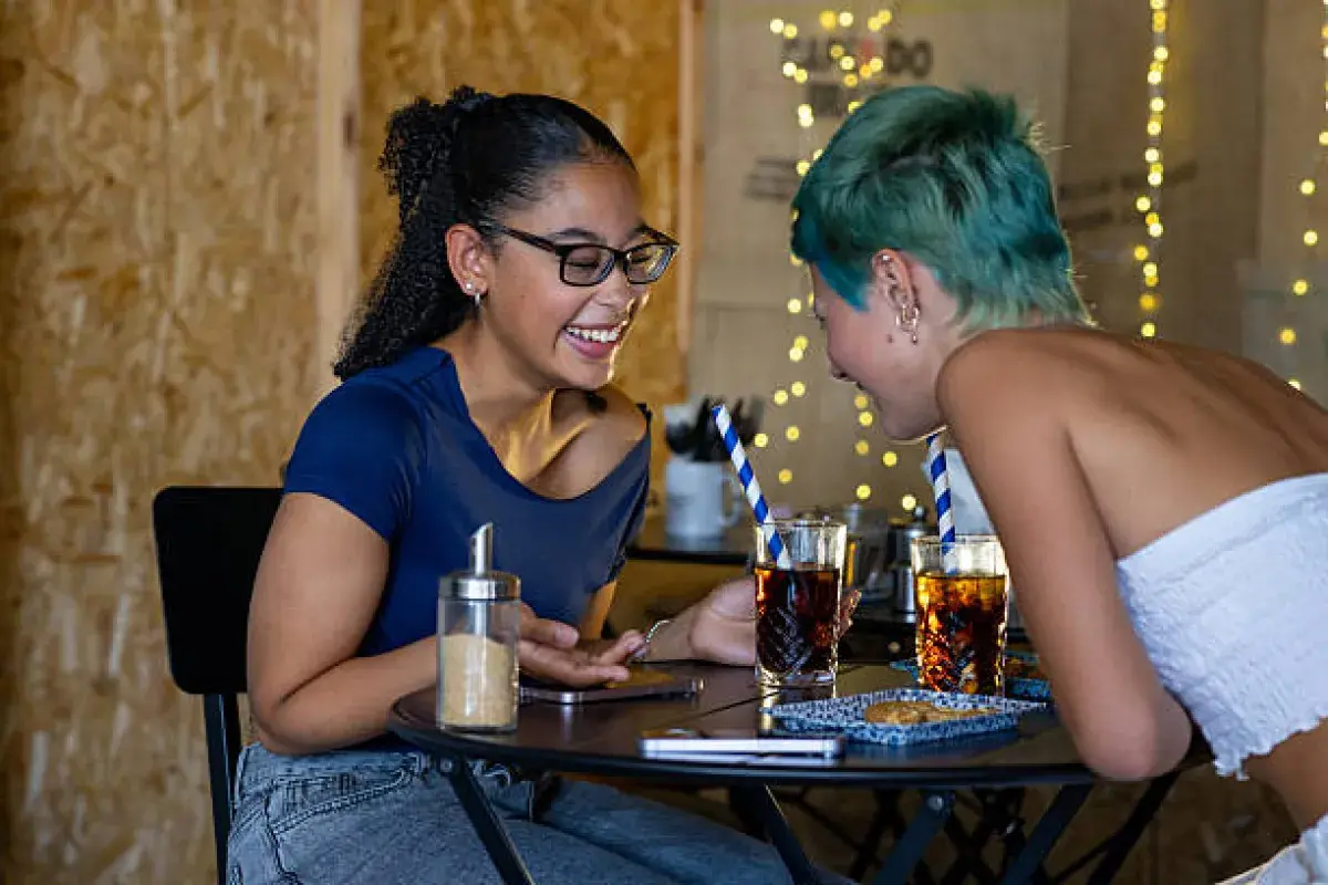 Friends Enjoying Each Other Company