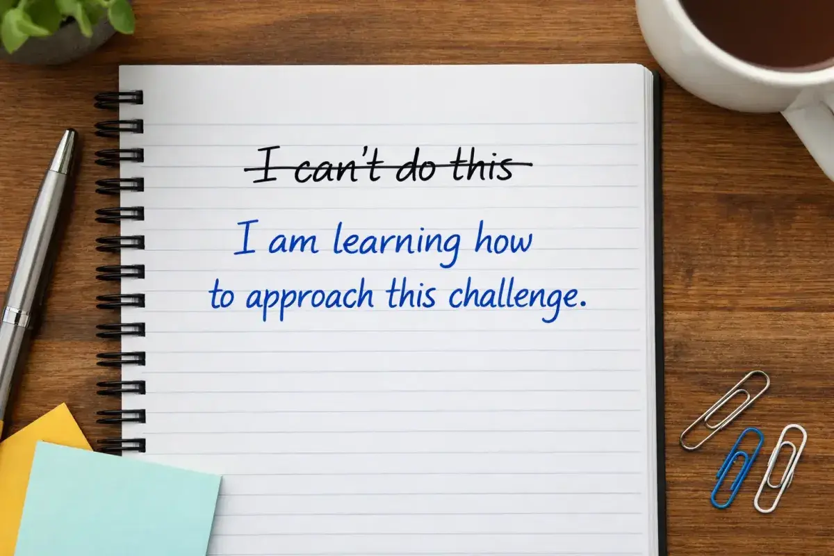 Transforming negative self talk into empowering language