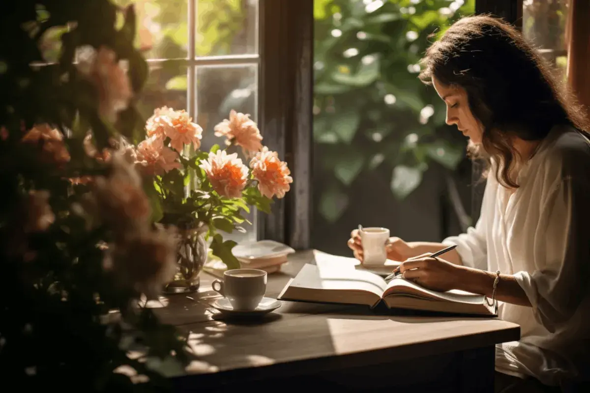 woman writing