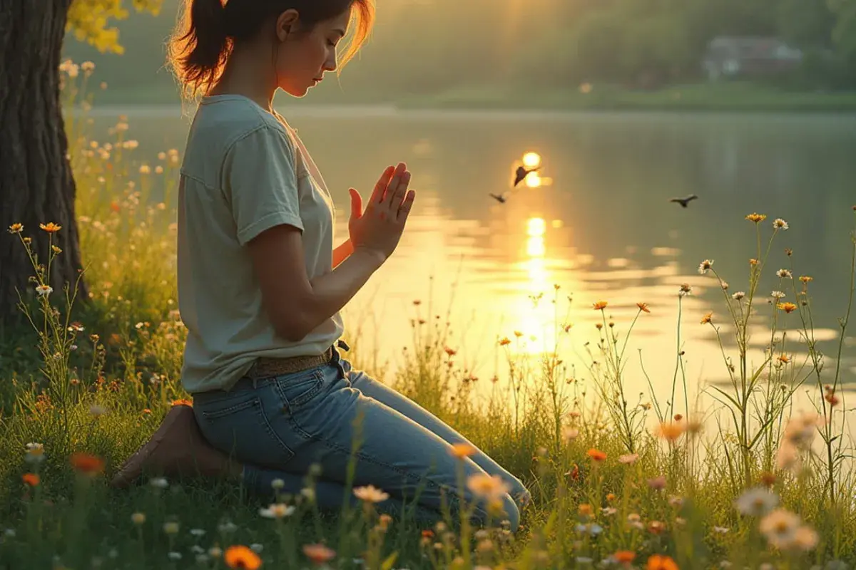 woman praying