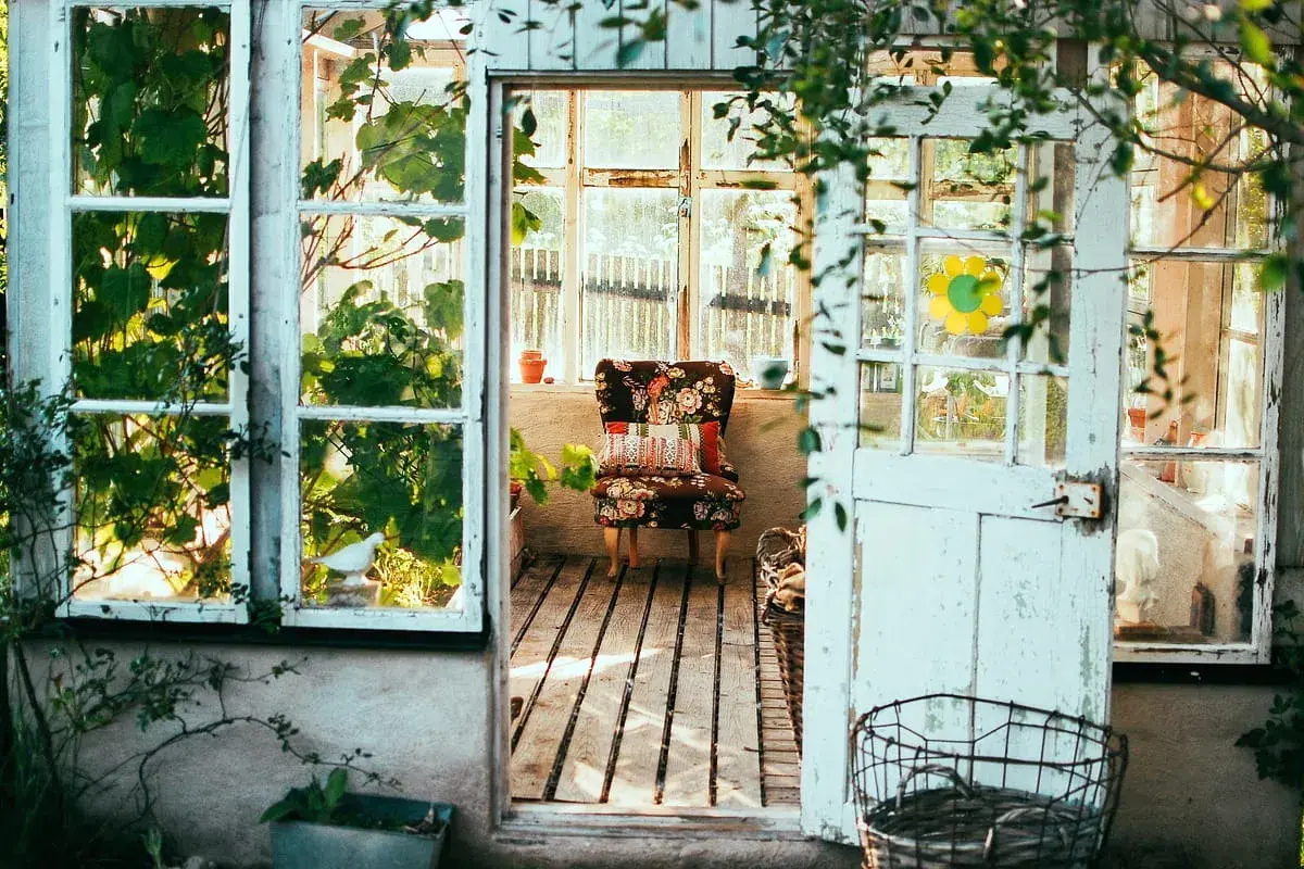 welcoming old porch