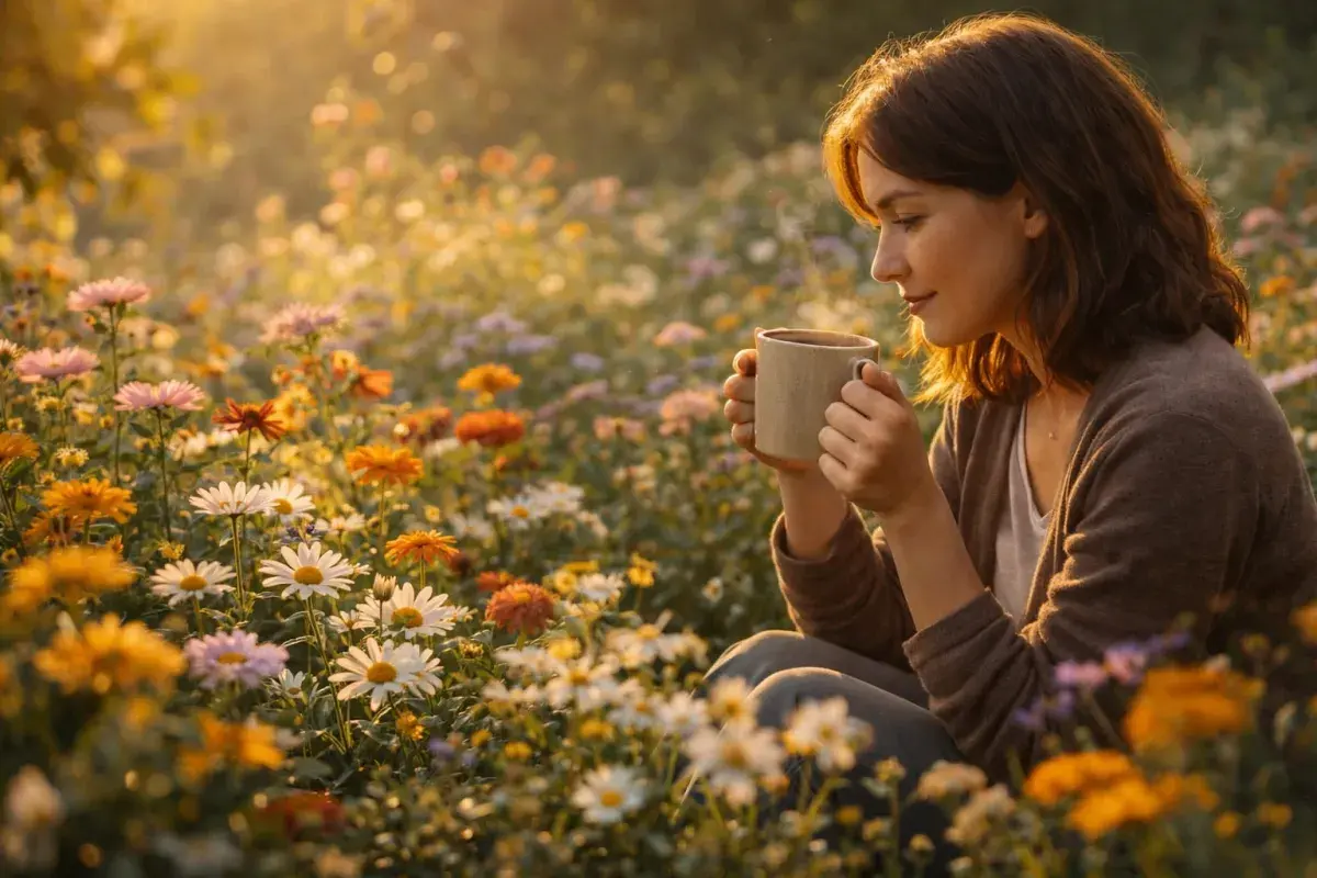 woman in the garden