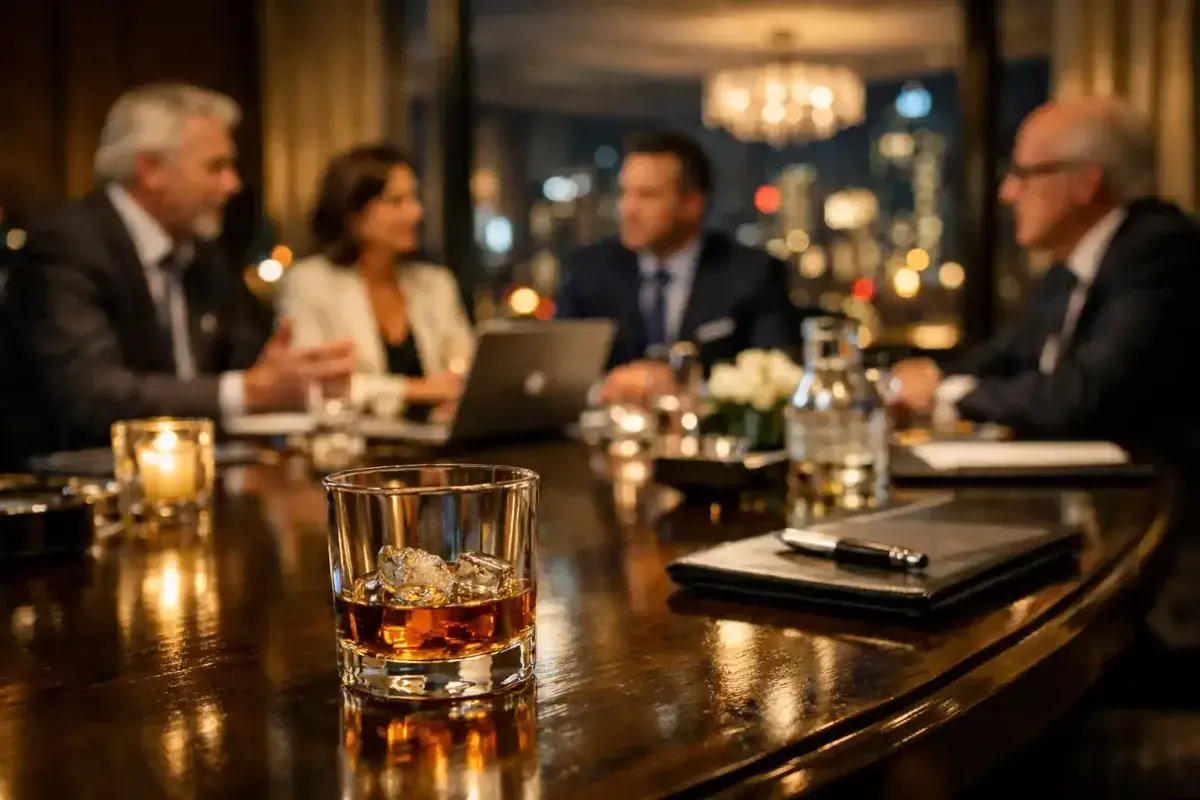 Entrepreneur struggling with alcohol behind business success