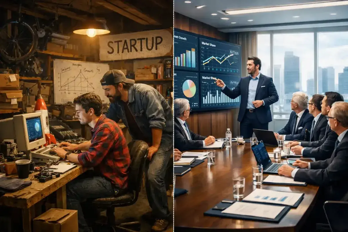 Startup culture transforming into shareholder driven corporate structure