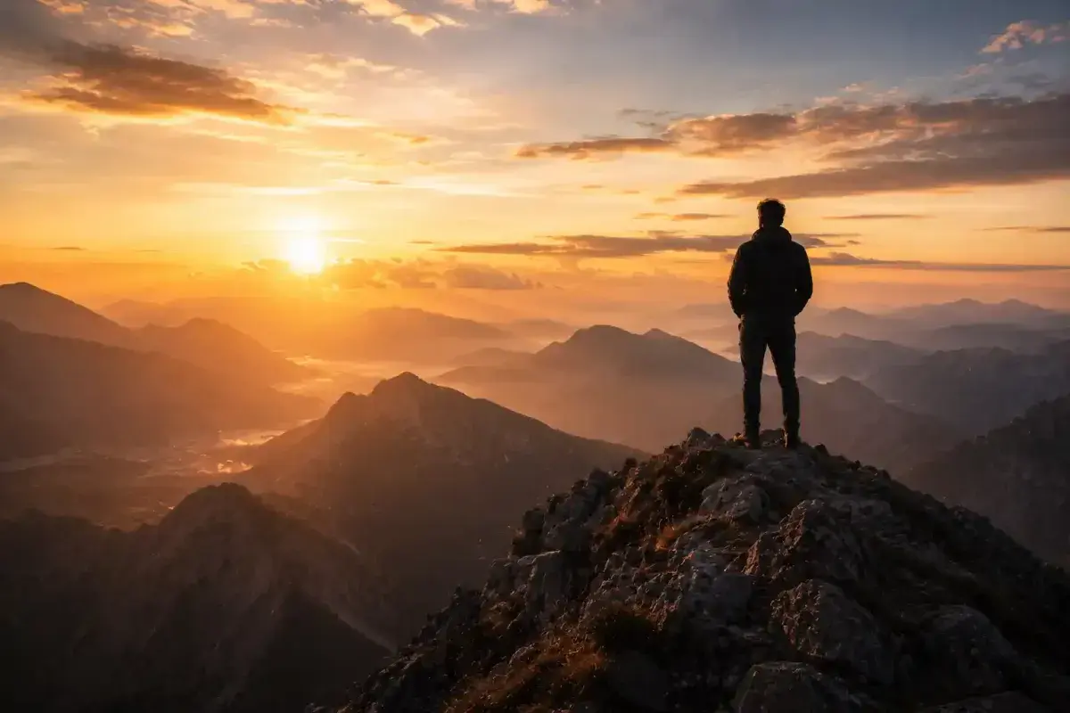 Sunrise symbolizing hope and future success