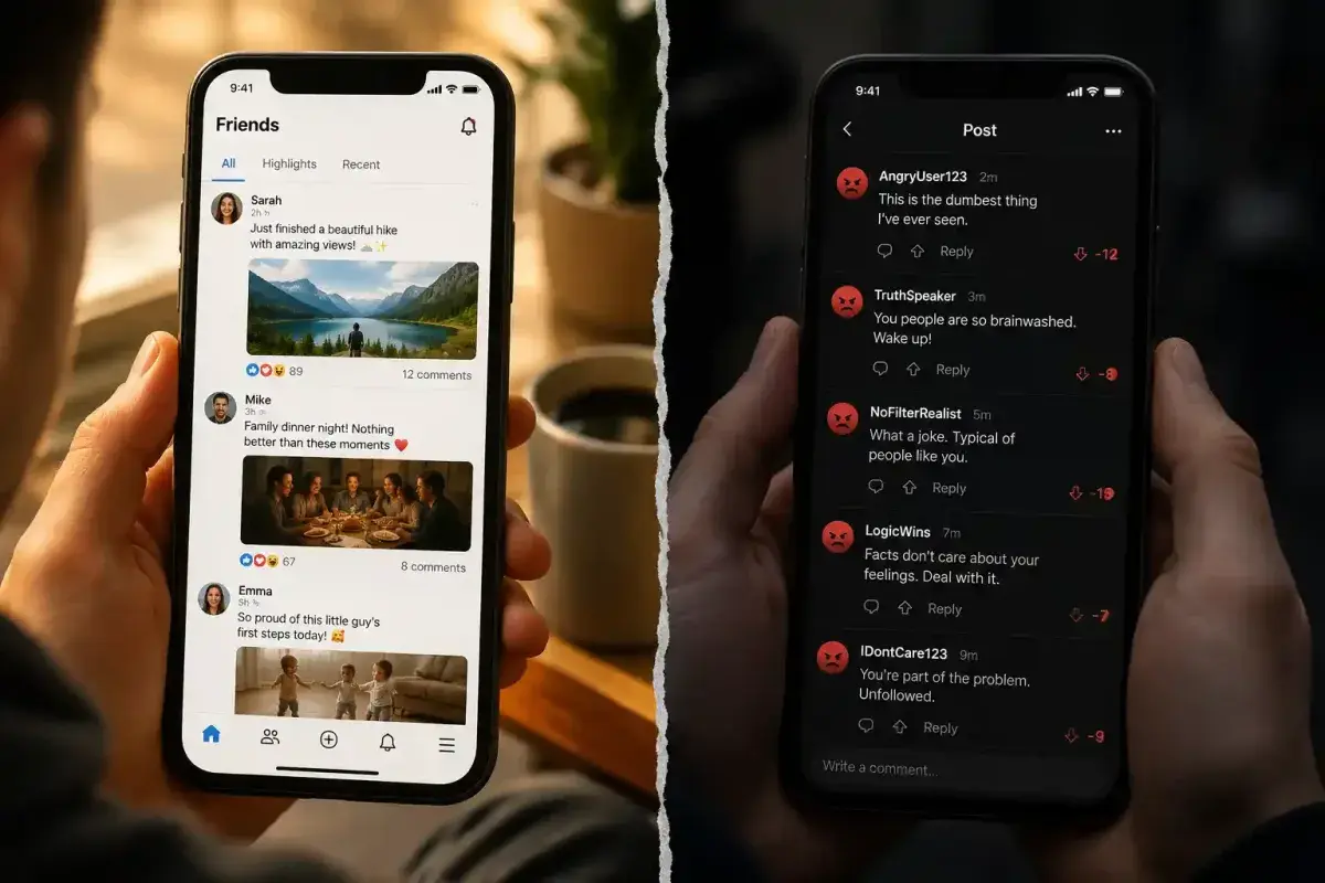 The transformation of social media from personal connection to digital battleground
