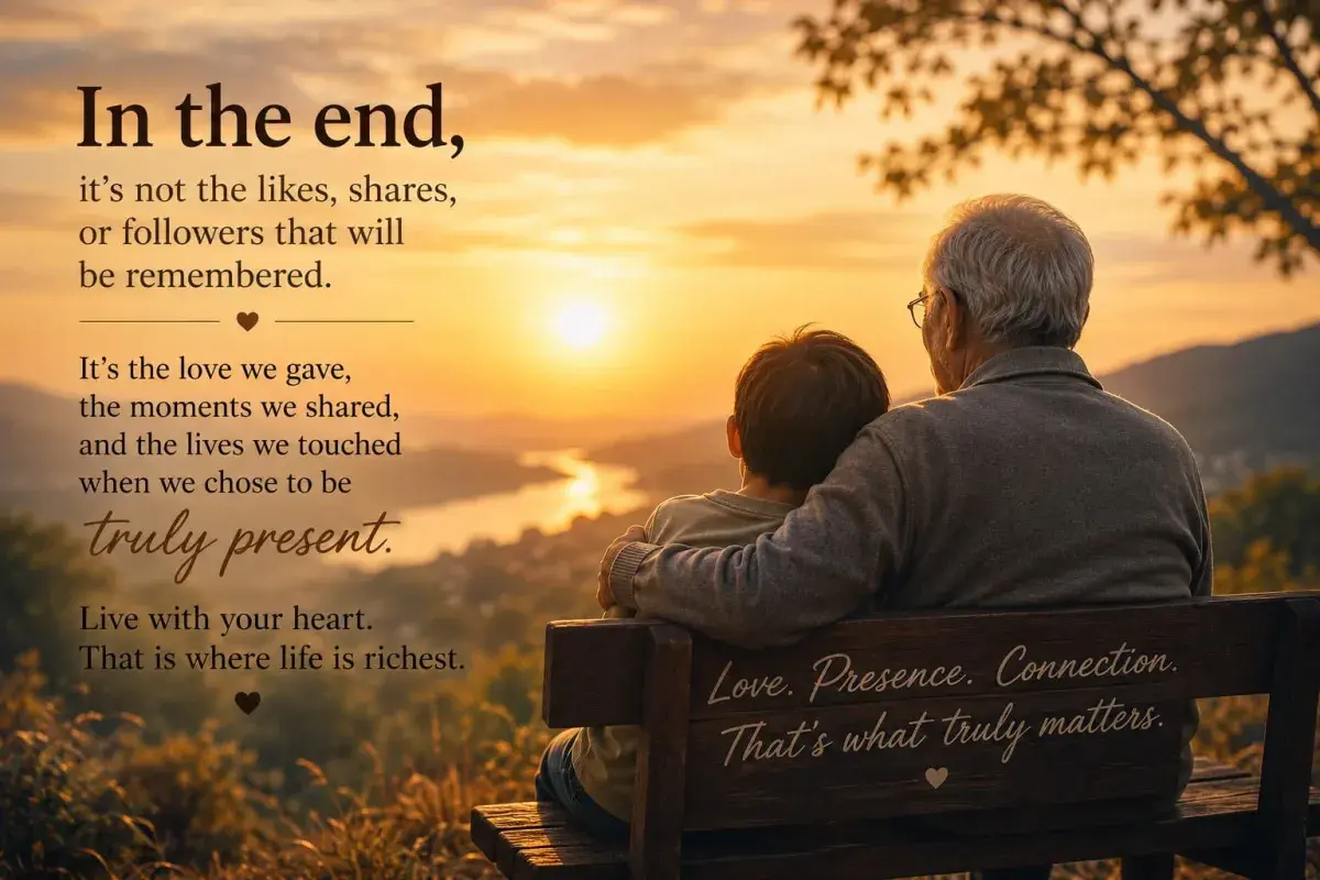 Quality time - grandfather with his grandson watching the horizon 