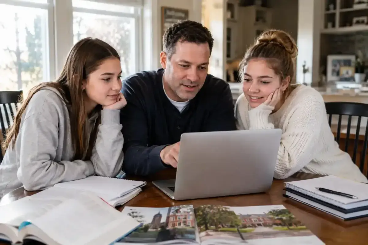Father Reflecting on His Daughters' Future