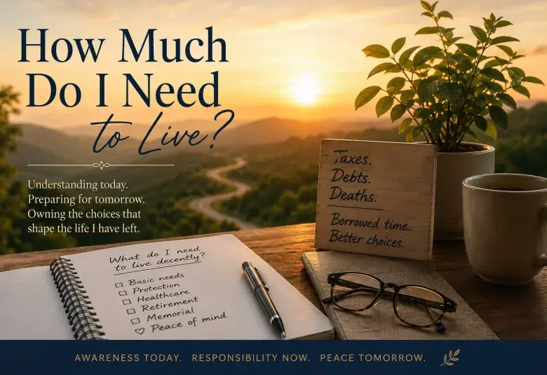 Book and pen - how much do i need to live today