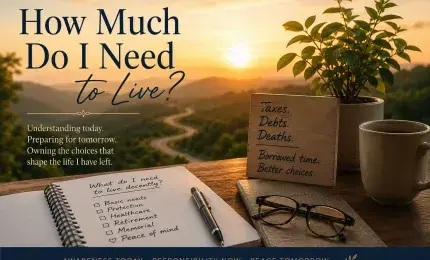 Book and pen - how much do i need to live today