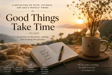 Cover image of good things take time 