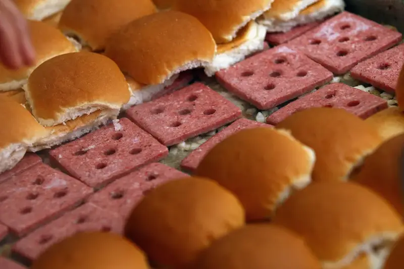 White Castle Slider on the Grill