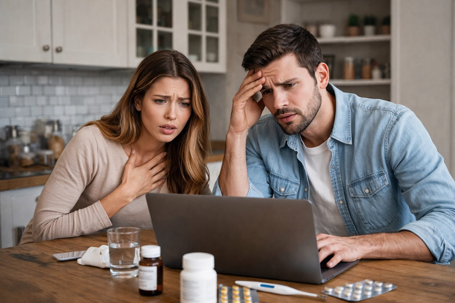 couple searching for something 