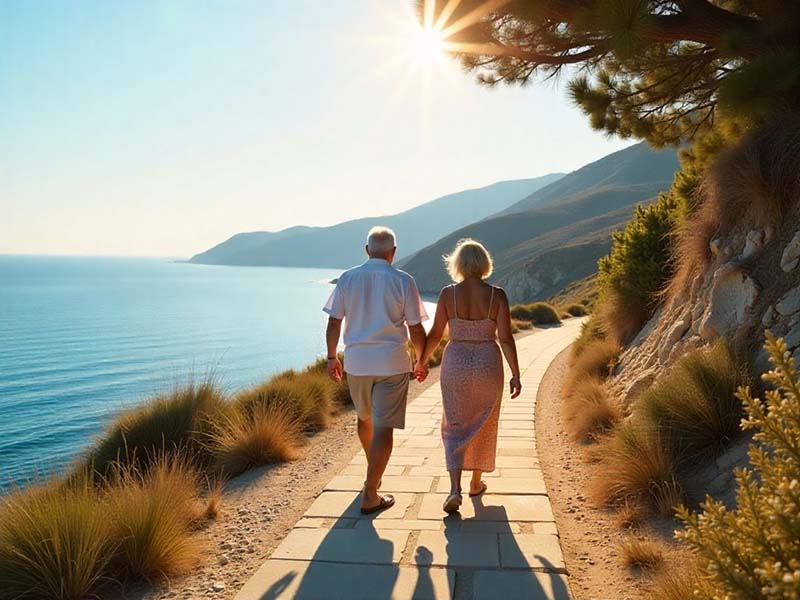 Icaria Greece centenarians embracing slow-living traditions.