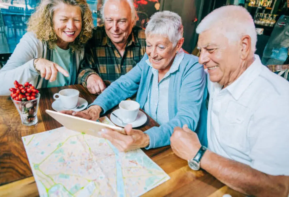 Retirement with purpose through integration into new local communities abroad