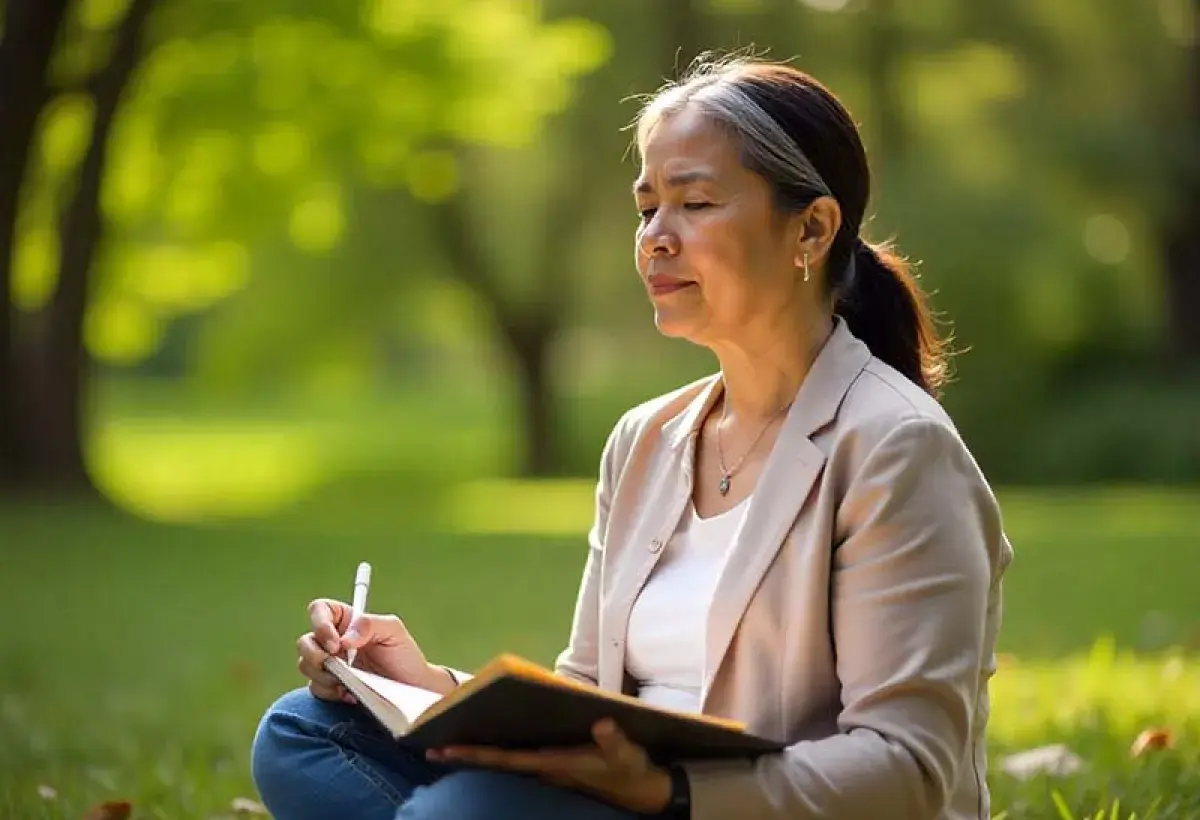 Filipina embracing midlife transformation with confidence and vitality