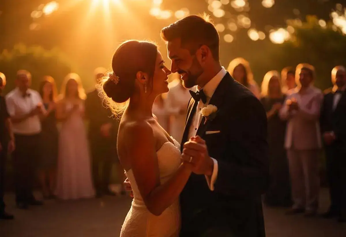 A couple dancing during a wedding inspired by Por Ti Me Casaré