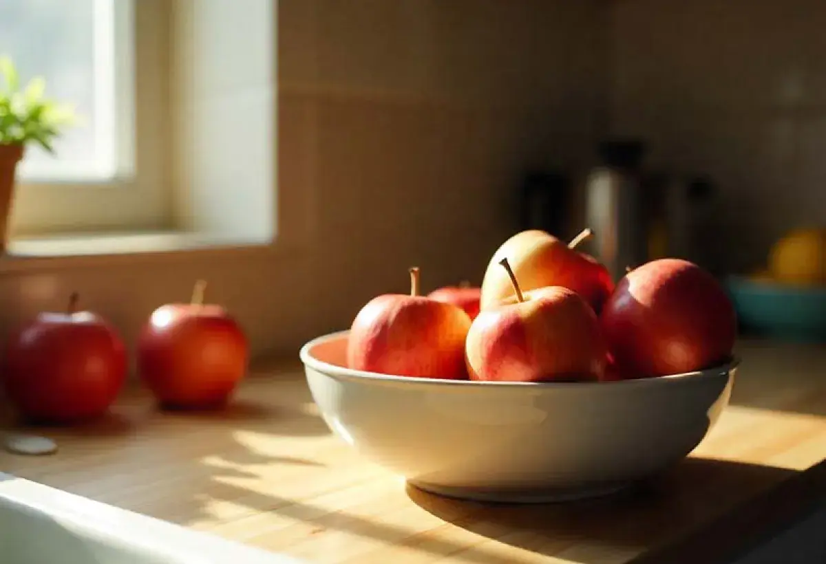 Apples Stored on Counter