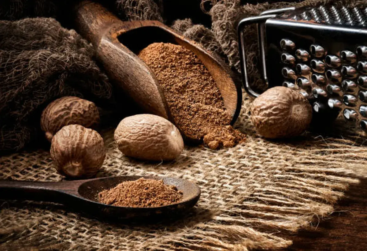  Ground Nutmeg with Whole Seed