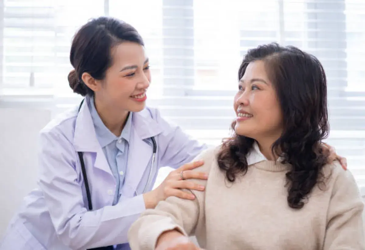 Discussing hormone health with a healthcare provider