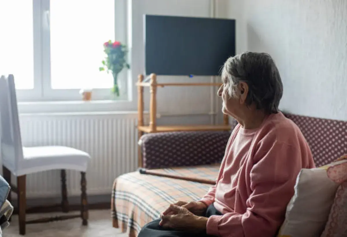 Aging caregiver facing potential isolation and lack of support