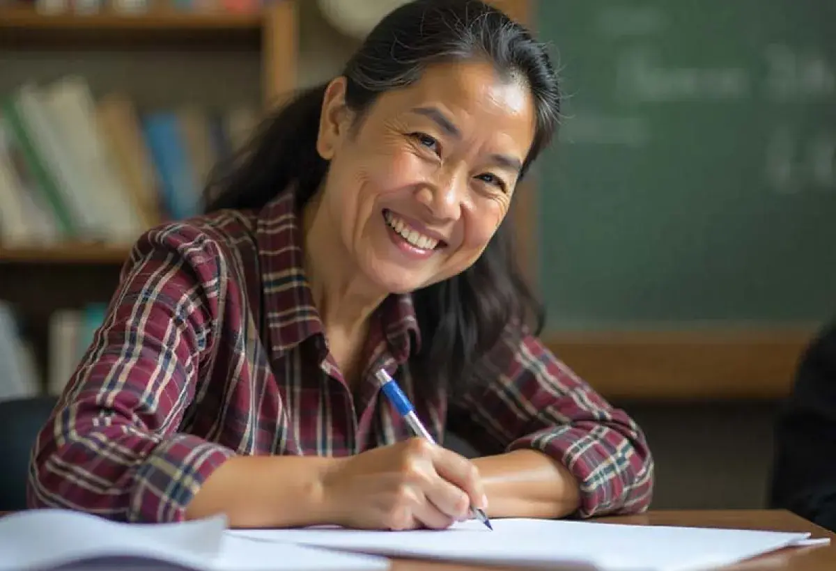 Teacher relieved and focused after starting HRT