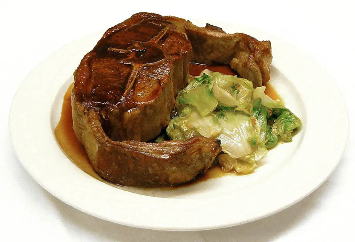 Iconic Mutton Chop at Keens Steakhouse New York