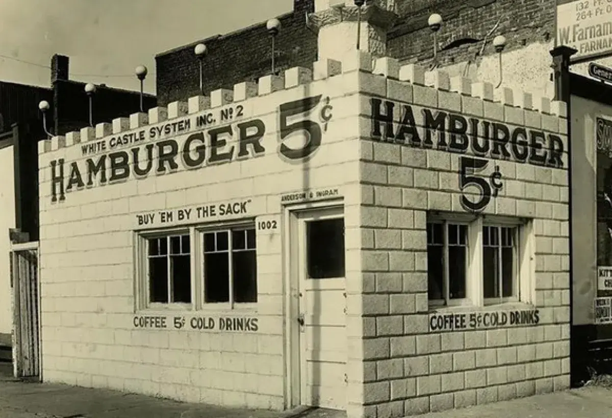 Historic White Castle Exterior Early 1900s