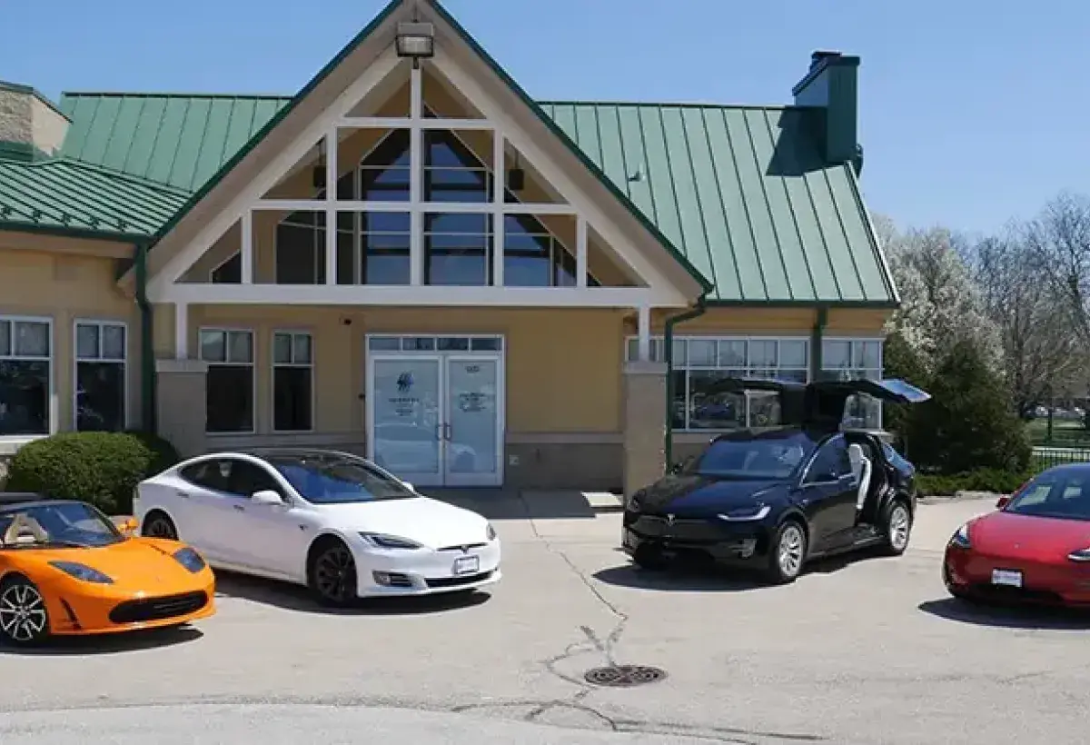 Evolution of Tesla vehicles from Roadster to modern models