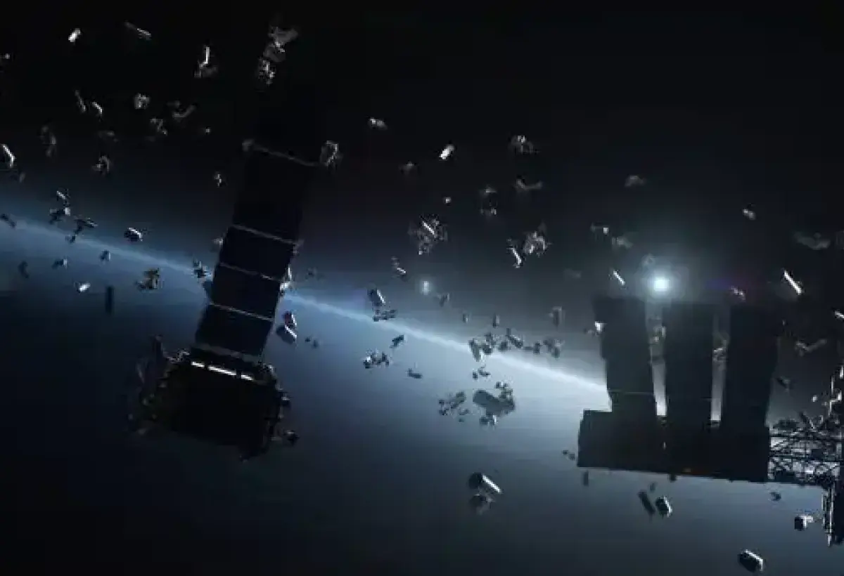 Consequences of anti satellite conflict in orbit