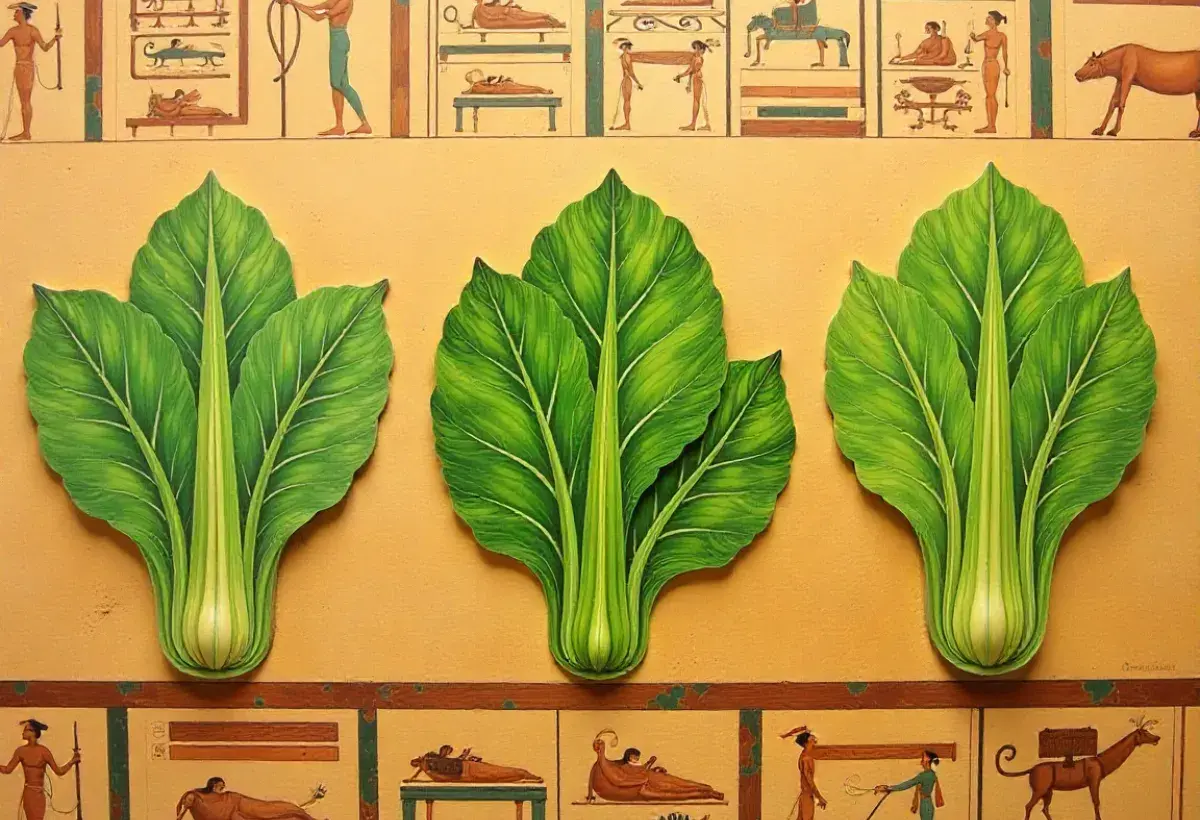 Ancient Egyptian Depiction of Lettuce Cultivation