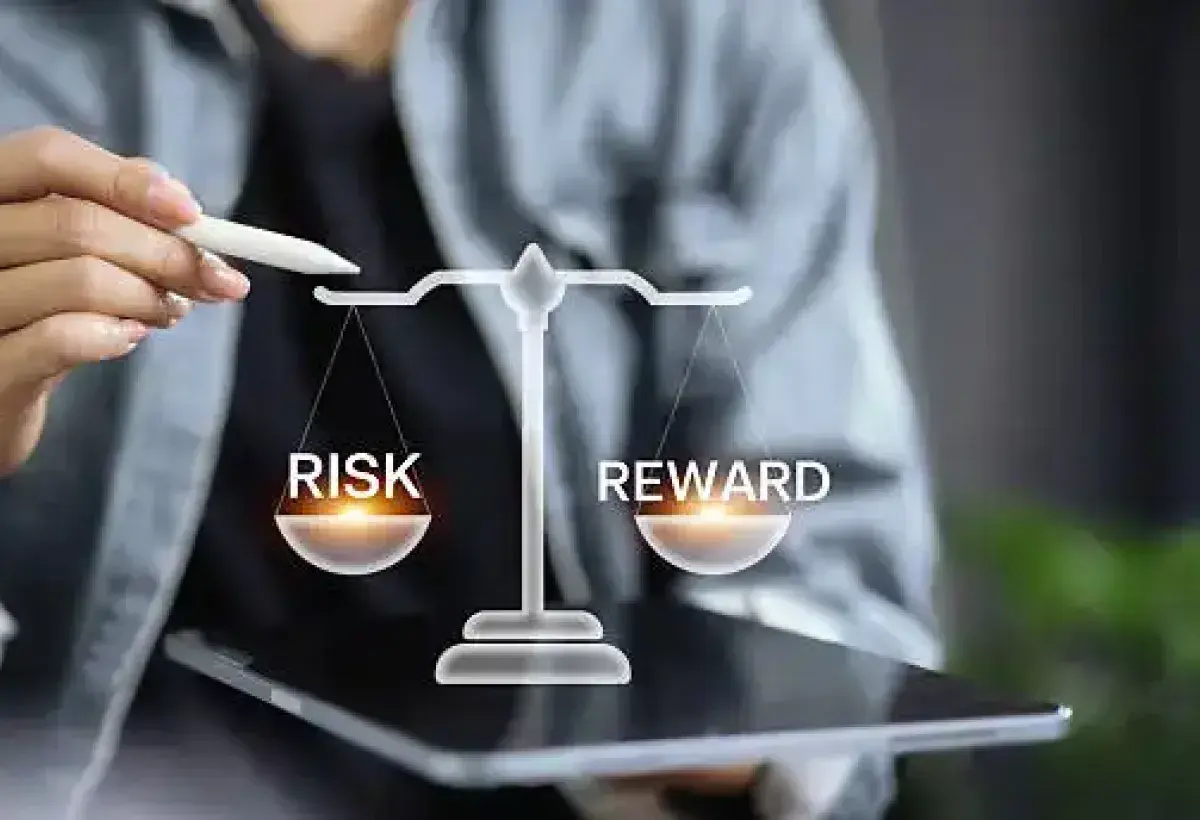 Investor weighing advantages and risks of stock investment strategies