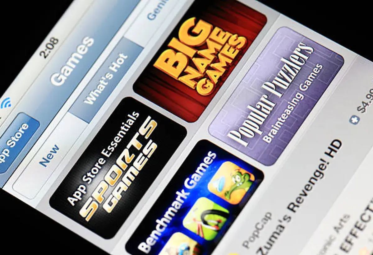 App Store marketplace showcasing various app icons