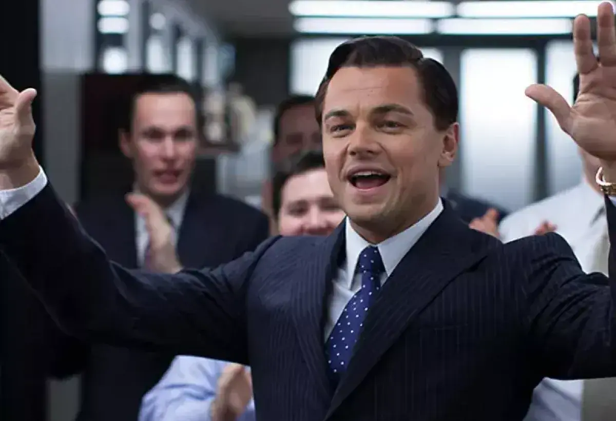 Leonardo DiCaprio in The Wolf of Wall Street