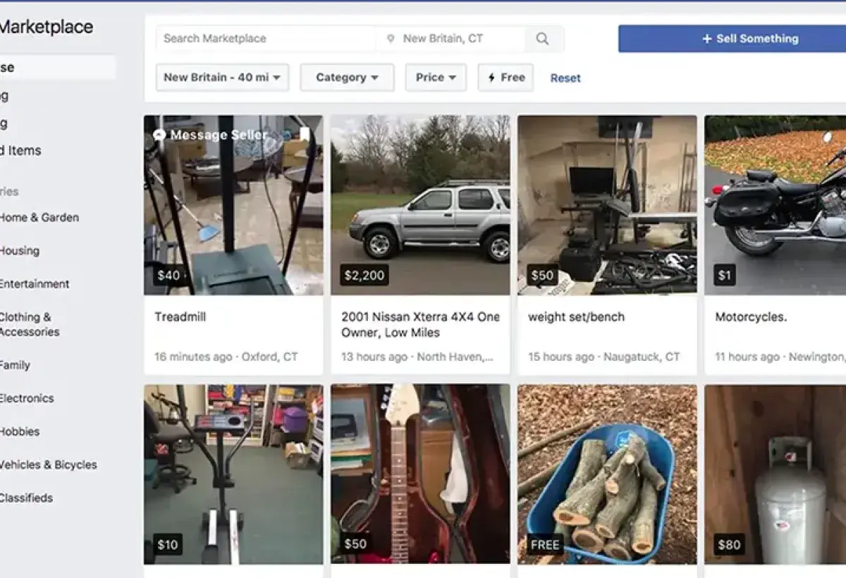 Fake online marketplace product listing