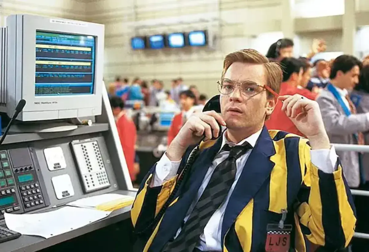 Rogue Trader Nick Leeson trading scene