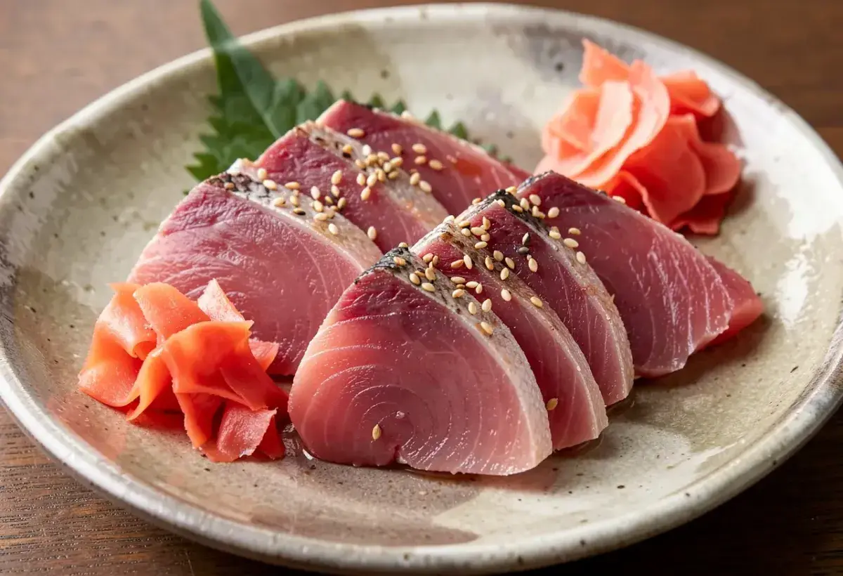 Harakami and harashimo tuna belly cuts prepared for sushi