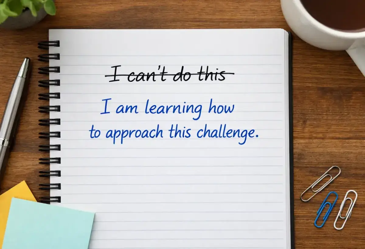 Transforming negative self talk into empowering language