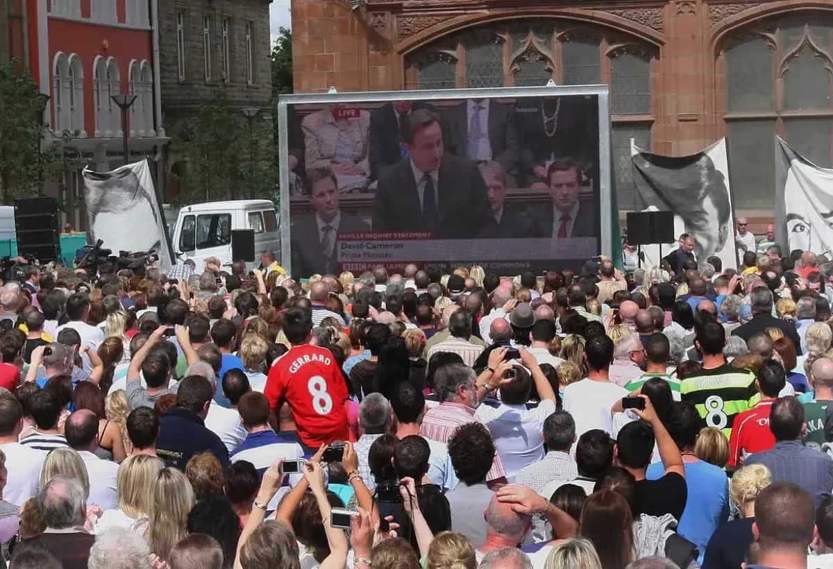 Reaction to the Saville Inquiry findings in Derry