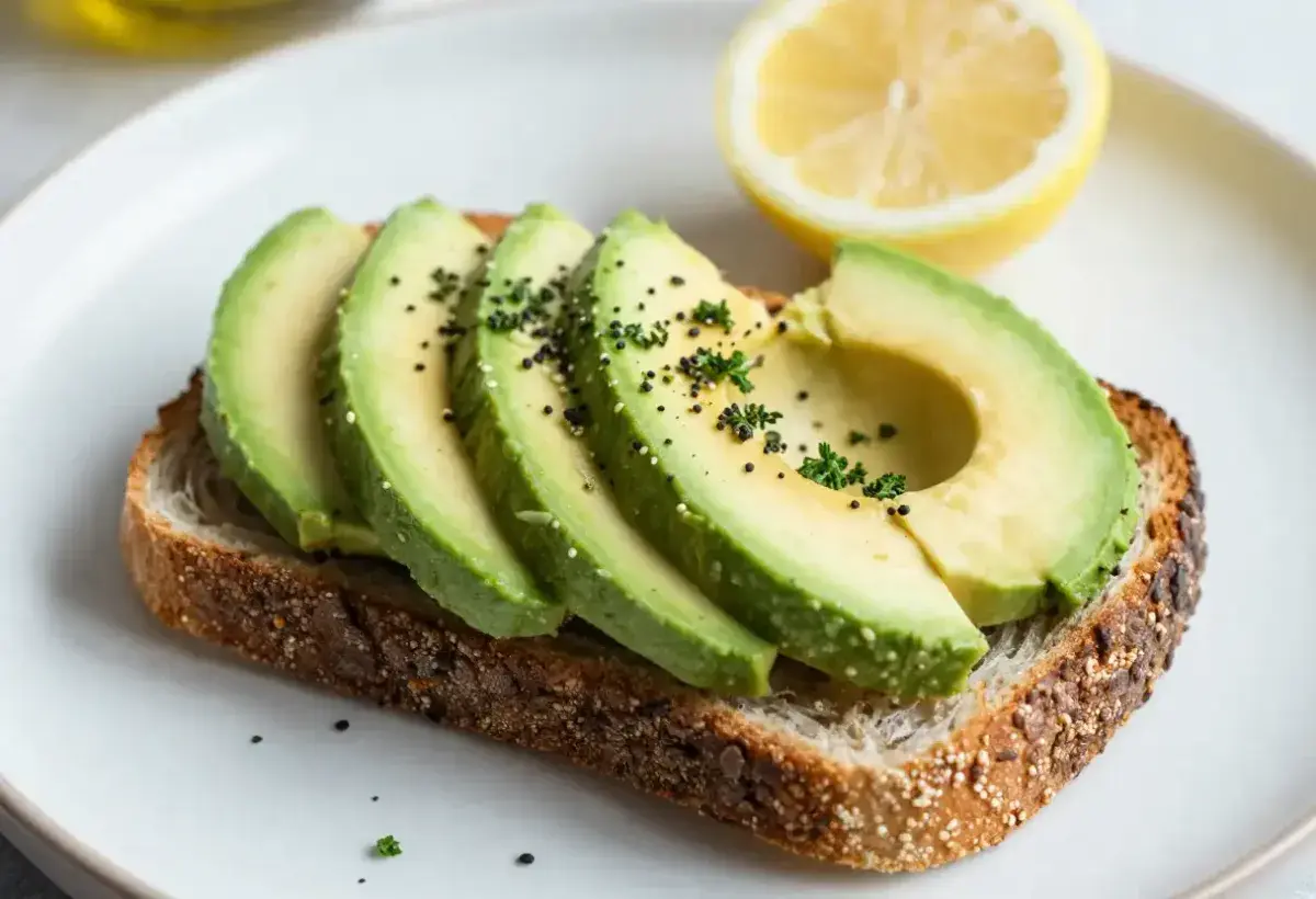 Creamy avocado rich in vitamin E and lutein