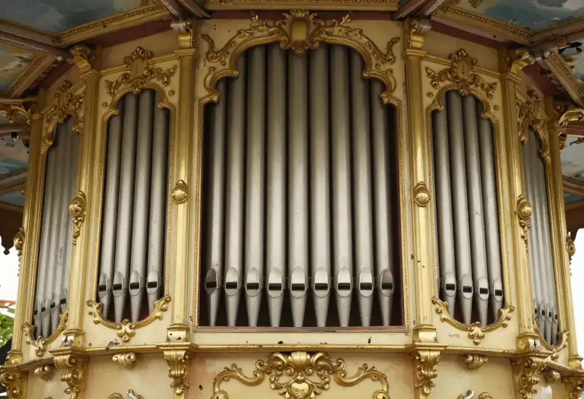 carousel calliope organ close up