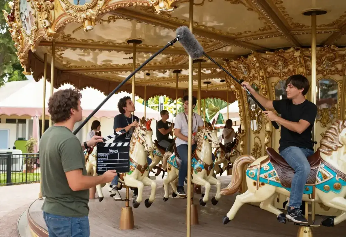 carousel scene in movie setting