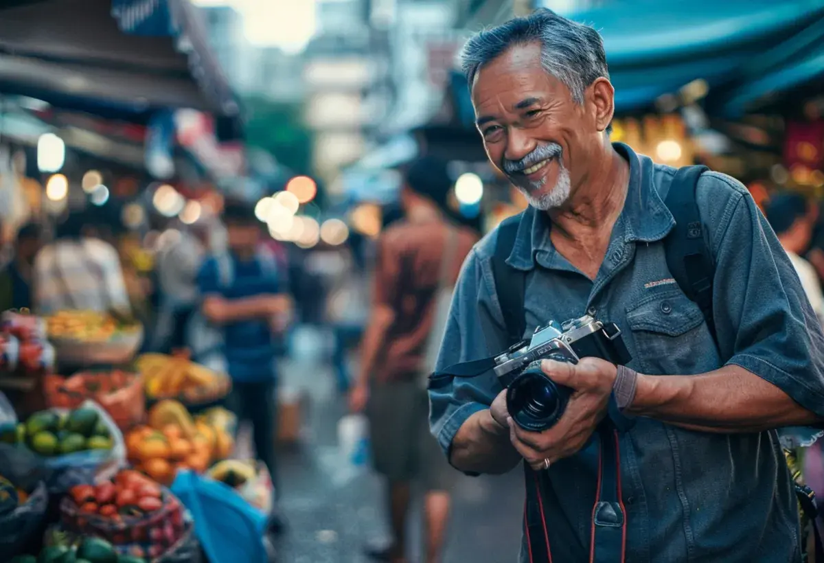 old man - photographer