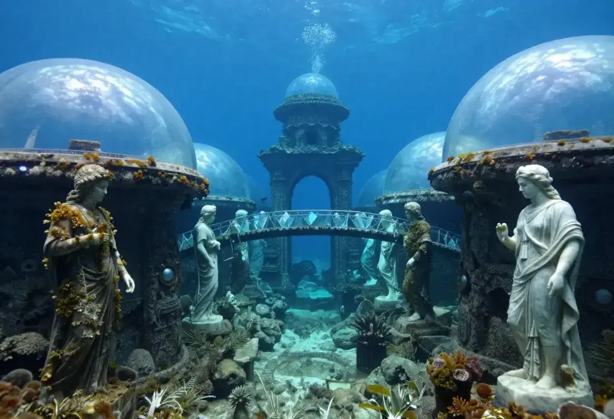 Artist’s depiction of the Lost City of Atlantis